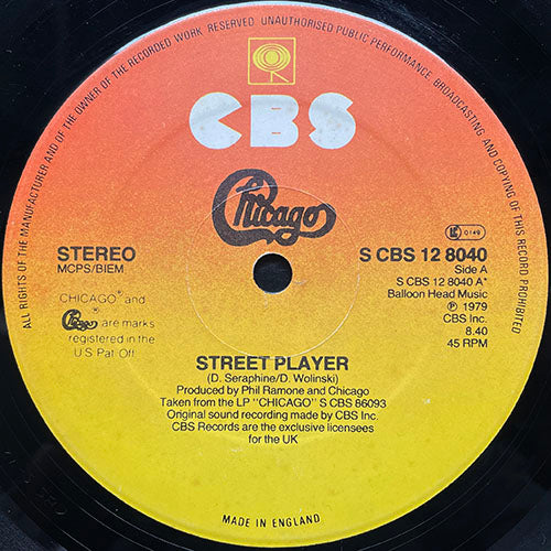 CHICAGO // STREET PLAYER (8:40) / WINDOW DREAMIN' (4:07)