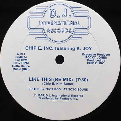 CHIP E. INC. feat. K. JOY // LIKE THIS (RE MIX) (7:30) / (RADIO VERSION) (4:07) / (CLUB MIX) (7:05)