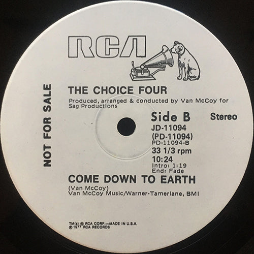 CHOICE FOUR // TWO DIFFERENT WORLDS (8:54) / COME DOWN TO EARTH (10:24)