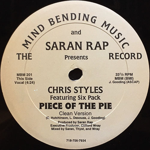 CHRIS STYLES feat. SIX PACK // PIECE OF THE PIPE (3VER)