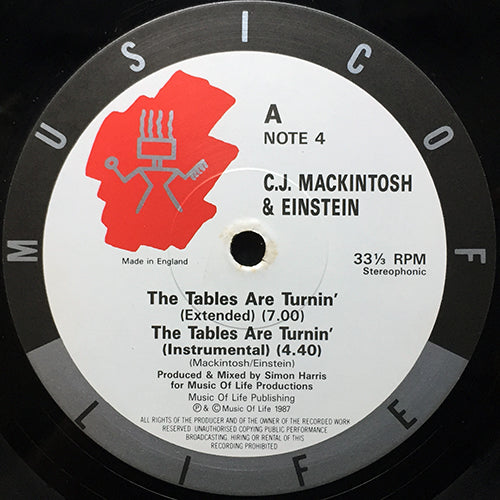 CJ MACKINTOSH & EINSTEIN // THE TABLES ARE TURNIN' (4VER)