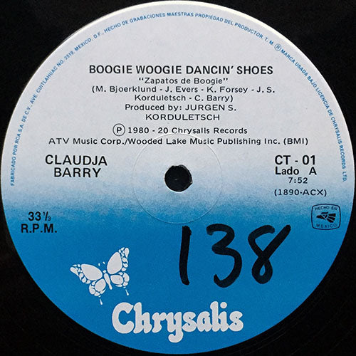 CLAUDJA BARRY // BOOGIE WOOGIE DANCIN' SHOES (7:52) / LOVE OF THE HURTIN' KIND (4:25)