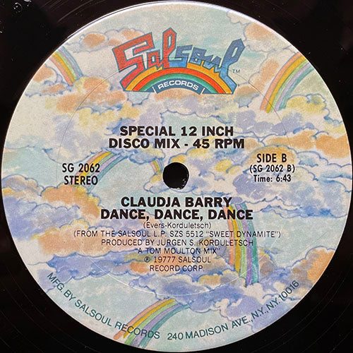 CLAUDJA BARRY // IT TAKES TWO (7:45) / DANCE, DANCE, DANCE (6:43)