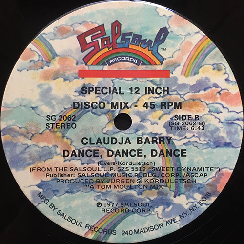 CLAUDJA BARRY // IT TAKES TWO (7:45) / DANCE, DANCE, DANCE (6:43)