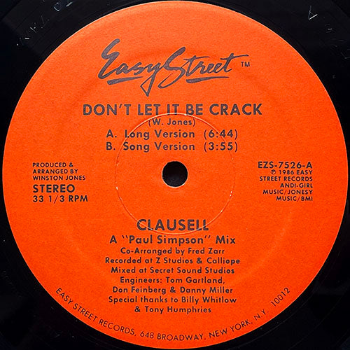 CLAUSELL // DON'T LET IT BE CRACK (4VER)