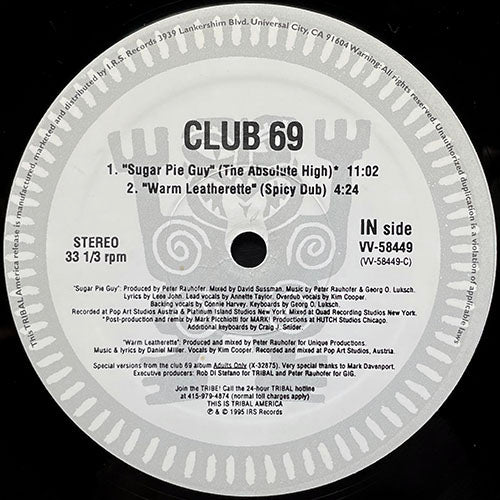 CLUB 69 // SUGAR PIE GUY (5VER) / WARM LEATHERETTE (4VER)