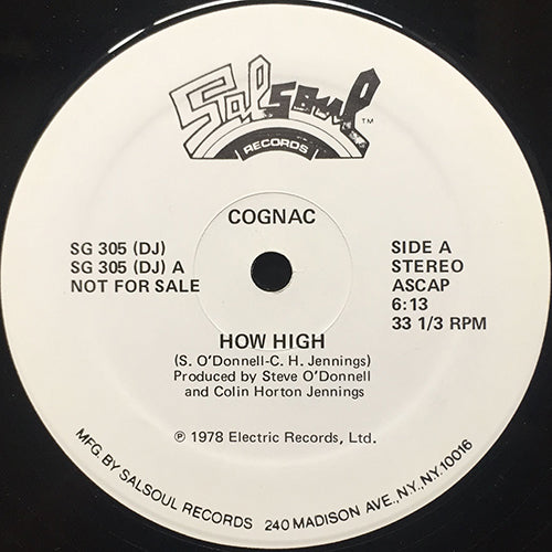 COGNAC // HOW HIGH (6:13) / NOTHING CAN CHANGE THIS LOVE (3:48)