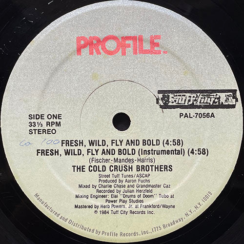 COLD CRUSH BROTHERS // FRESH, WILD, FLY AND BOLD (4VER)