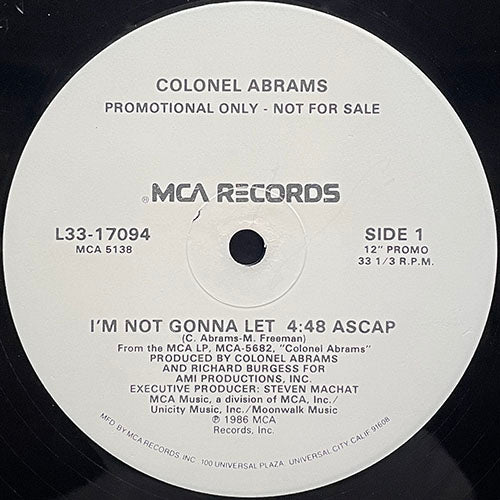 COLONEL ABRAMS // I'M NOT GONNA LET YOU (4:48)