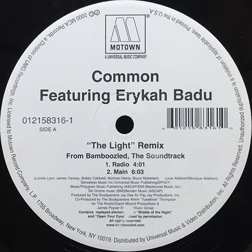 COMMON feat. ERYKAH BADU // THE LIGHT (REMIX) (4VER)