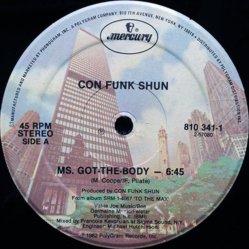 CON FUNK SHUN // MS. GOT THE-BODY (6:45) / INST (5:19)