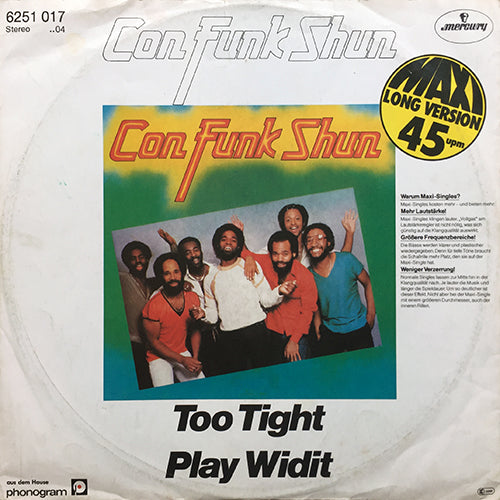 CON FUNK SHUN // TOO TIGHT (6:17) / PLAY WIDIT (4:08)