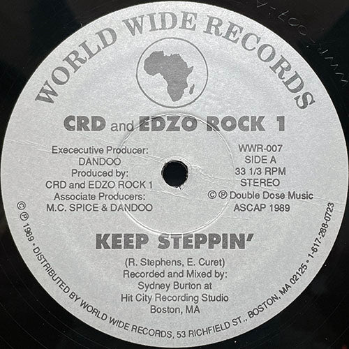 CRD AND EDZO ROCK 1 // KEEP STEPPIN' / (INSTRUMENTAL)