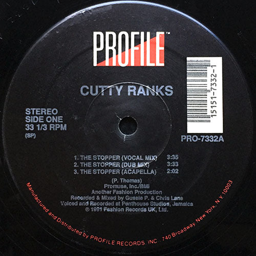 CUTTY RANKS // THE STOPPER (5VER)
