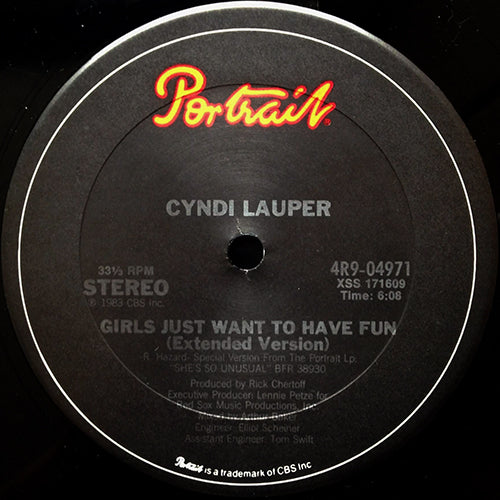 CYNDI LAUPER // GIRLS JUST WANT TO HAVE FUN (6:08) / FUN WITH V. KNUTSN (INST) (7:10) / XTRA FUN (5:05)