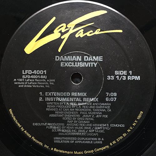 DAMIAN DAME // EXCLUSIVITY (4VER)