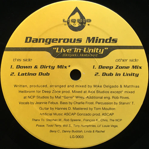 DANGEROUS MINDS // LIVE IN UNITY (4VER)