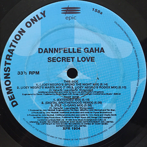 DANNI'ELLE GAHA // SECRET LOVE (6VER)