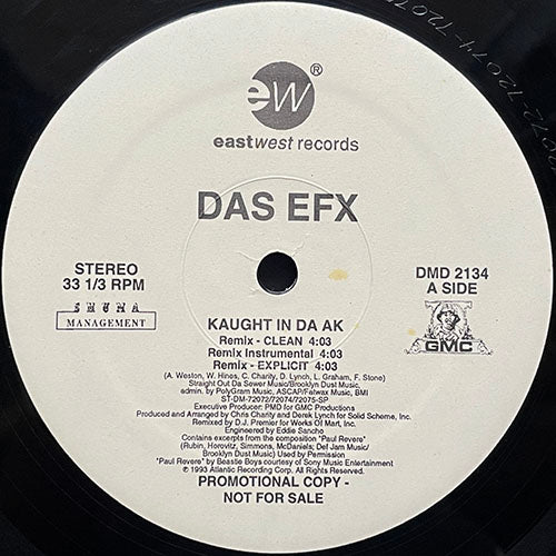 DAS EFX // KAUGHT IN DA AK (4VER) / IT'Z LIK DAT (2VER)