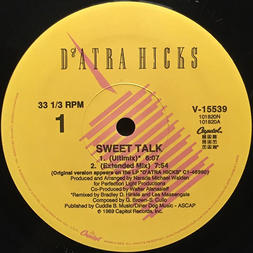 D'ATRA HICKS // SWEET TALK (4VER)