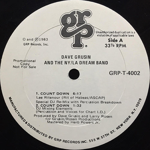 DAVE GRUSIN AND THE NY/LA DREAM BAND // COUNT DOWN (4VER)