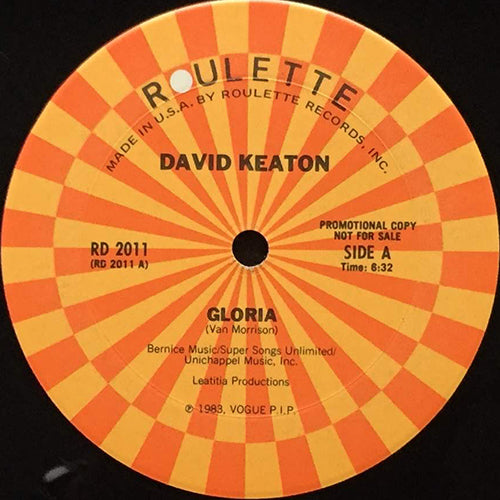 DAVID KEATON // GLORIA (6:32) / SPACE CONTROL (4:20)