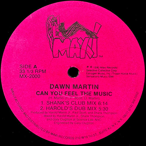 DAWN MARTIN // CAN YOU FEEL THE MUSIC (4VER)