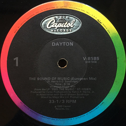 DAYTON // THE SOUND OF MUSIC (EUROPEAN MIX) (8:16) / (LP VERSION) (5:38) / FAST LANE (4:58)