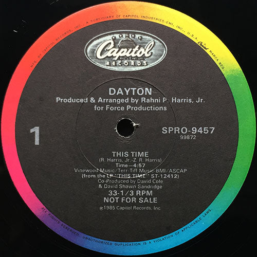 DAYTON // THIS TIME (LP VERSION) (4:57) / (SINGLE VERSION) (4:19)