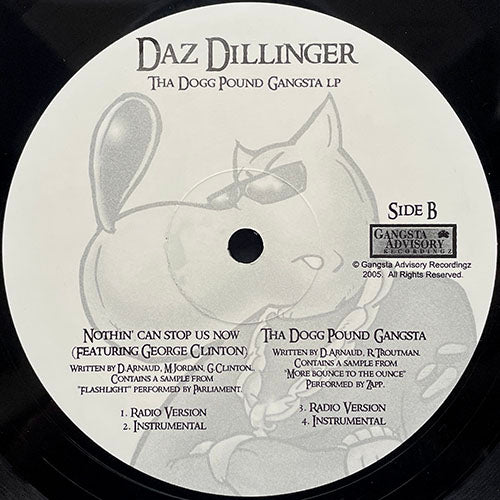 DAZ DILLINGER // DO U THINK ABOUT (2VER) / NOTHIN' CAN STOP US NOW (2VER) / THE DOGG POUND GANGSTA (2VER)