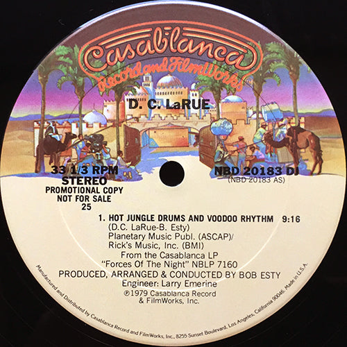 D.C. LARUE // HOT JUNGLE DRUMS AND VOODOO RHYTHM (9:16) / ON WITH THE DANCE (6:24)