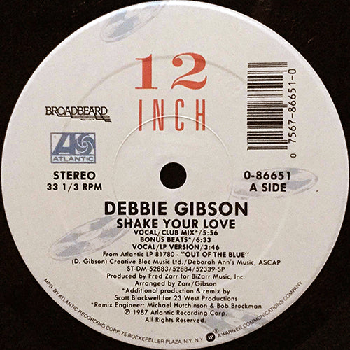 DEBBIE GIBSON // SHAKE YOUR LOVE (6VER)