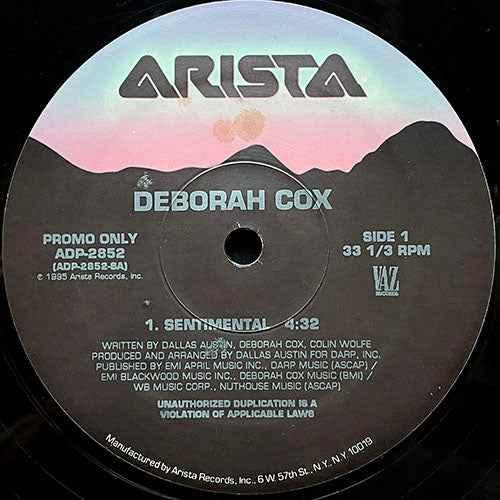 DEBORAH COX // SENTIMENTAL (4:32) / (INSTRUMENTAL) (4:33)