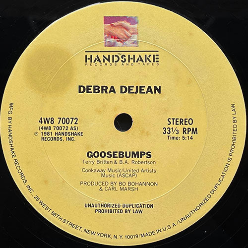 DEBRA DEJEAN // GOOSEBUMPS (5:14) / UNDERFIRE (6:11)