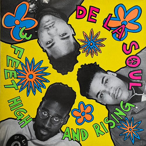 DE LA SOUL // 3 FEET HIGH AND RISING (LP) inc. THE MAGIC NUMBER / JENIFA TAUGHT ME / GHETTO THANG / EYE KNOW / SAY NO GO / PLUG TUNIN' / BUDDY / ME, MYSLEF AND I etc...