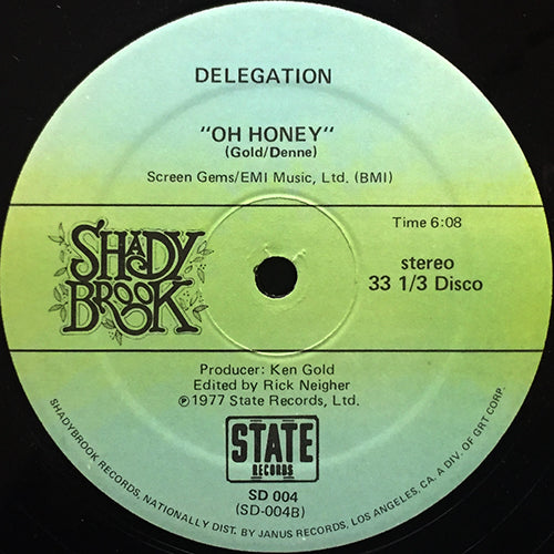 DELEGATION // OH HONEY (6:08) / THE PROMISE OF LOVE / SOUL TRIPPIN' (6:25)