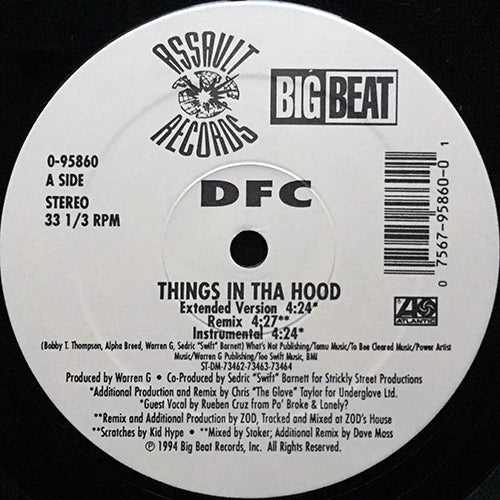 DFC // THINGS IN THE HOOD (4VER) / PASS THE HOOTER (REMIX)