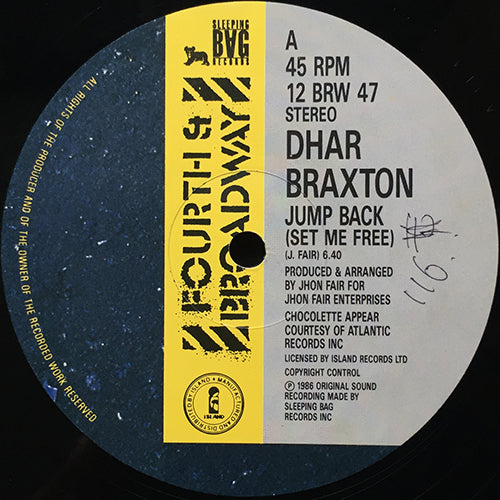 DHAR BRAXTON // JUMP BACK (SET ME FREE) (3VER)