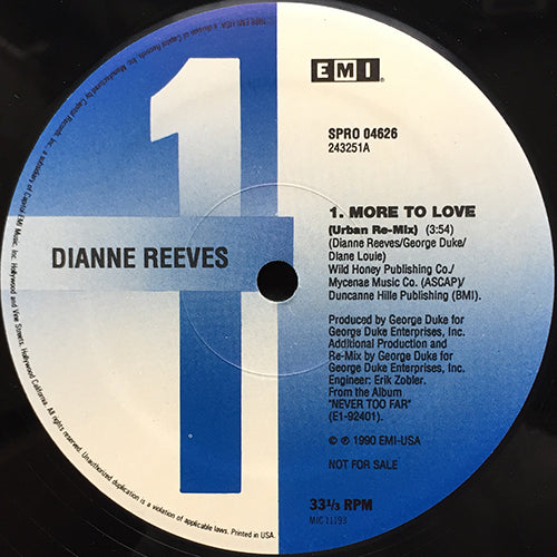 DIANNE REEVES // MORE TO LOVE (URBAN REMIX) (3:54) / (URBAN REMIX with INTRODUCTION) (4:01)