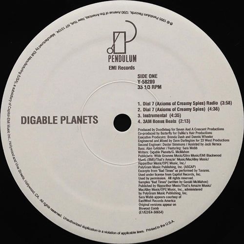 DIGABLE PLANETS // DIAL 7 (3VER) / GRAFFITI (NOISE) (2VER) / DEDICATED