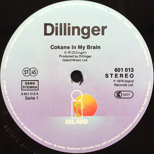 DILLINGER // COKANE IN MY BRAIN (5:18) / C.B. 200 (2:35)