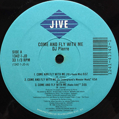 DJ PIERRE // COME AND FLY WITH ME (3VER) / DRIVE ME IN YOUR CAR (2VER)