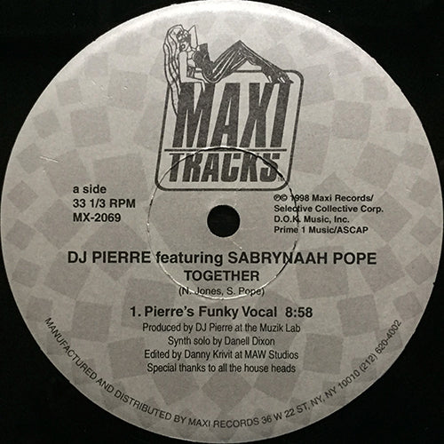 DJ PIERRE feat. SABRYNAAH POPE // TOGETHER (3VER)