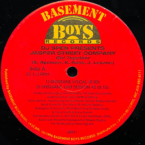 DJ SPEN presents JASPER STREET COMPANY // GET TOGETHER (4VER)