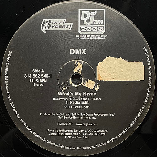DMX // WHAT'S MY NAME (4VER)