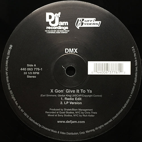 DMX // X GON' GIVE IT TO YA (4VER)