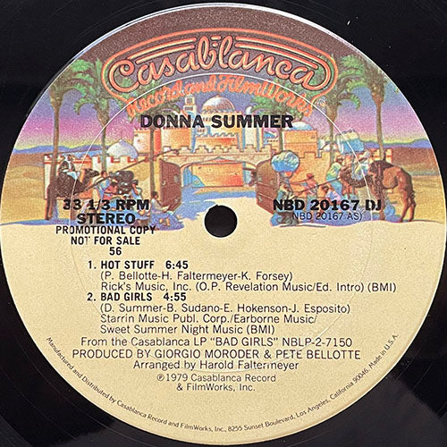 DONNA SUMMER // HOT STUFF (6:45) / BAD GIRLS (4:55)