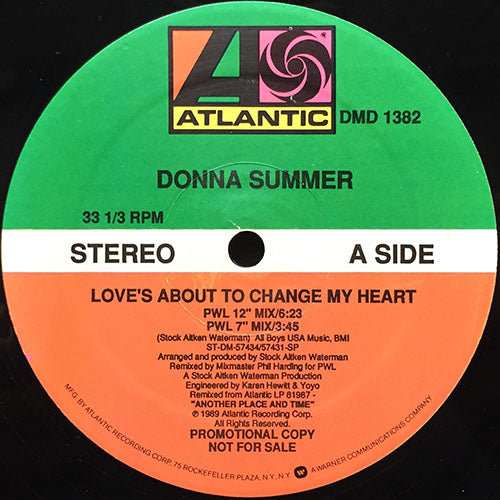 DONNA SUMMER // LOVE'S ABOUT TO CHANGE MY HEART (5VER)