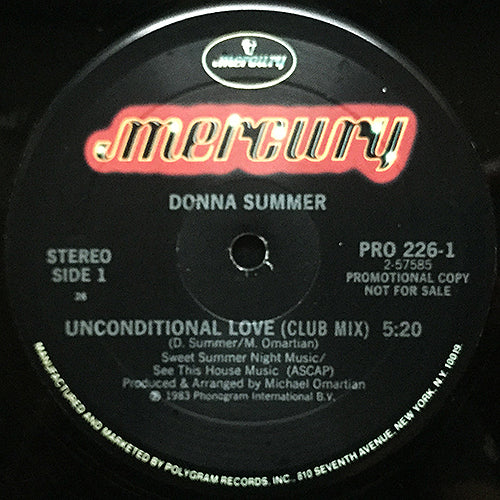 DONNA SUMMER // UNCONDITIONAL LOVE (5:20) / INST (4:40)