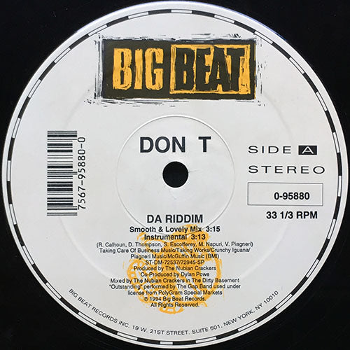 DON T // DA RIDDIM (3VER) / PAL OFF (2VER) – next records japan
